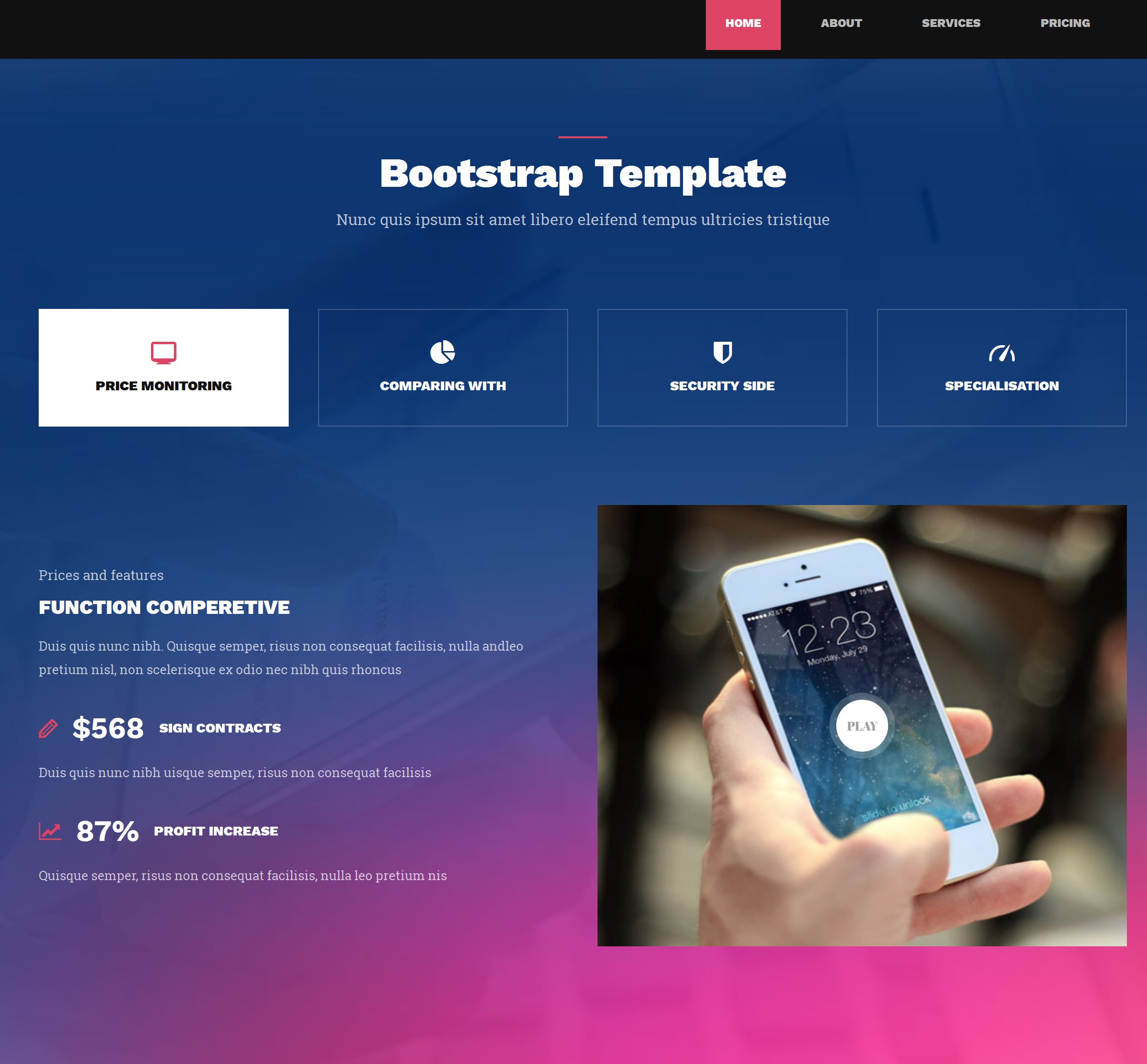 Free Bootstrap Hotel Theme