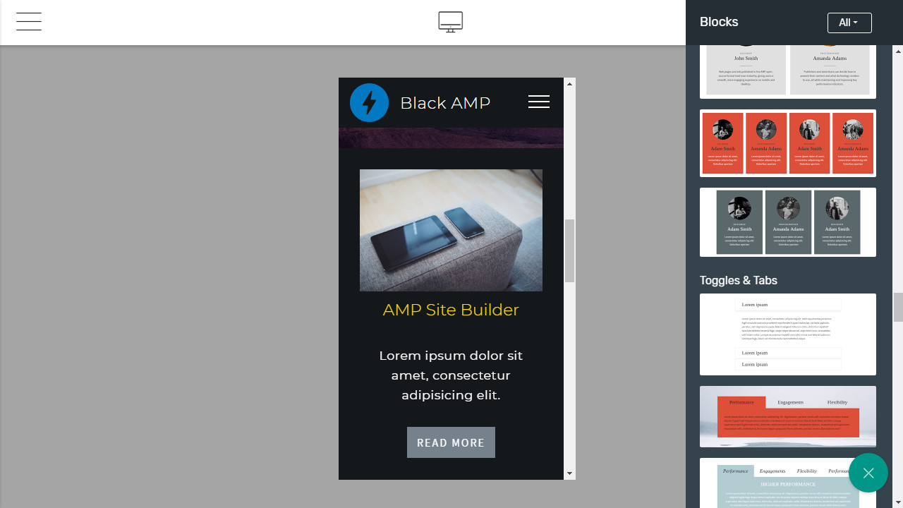 AMP Site Maker